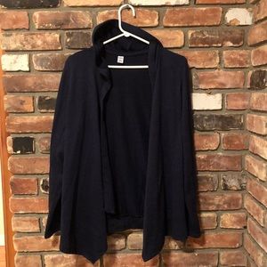 Blue Athletic Cardigan Sweater